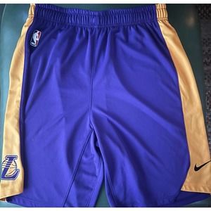 Nike NBA Los Angeles Lakers Player Issued Practice Purple Shorts Size XL +2